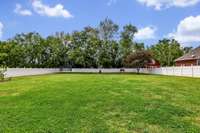 This is a fabulous backyard.  Great garden space with plenty of room for a pool!