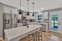 Stunning kitchen with quartz countertops