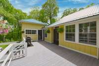 Large back deck perfect for grilling