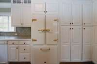 Plenty of cabinetry with new refrigerator