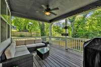 BBQ's, game nights, Monday night football, this covered porch is spacious and perfect for any outdoor gathering.