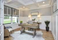 Study with Optional Coffered Ceiling. Photo is of a similar floor plan, not actual home.