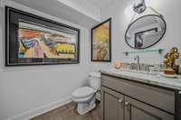 Powder rooms are an opportunity to have a little more fun and step out of your comfort zone.
