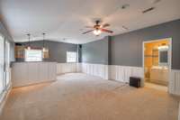 Bonus room/den/wet bar area