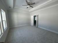 Oversized primary bedroom on the main floor