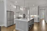 This kitchen literally feels like new! Kitchen Aid Refrigerator and Dishwasher are a recent add.