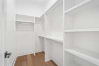 One of many large walk in closets