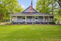 This is the first view you see of the house as you drive up the long driveway.