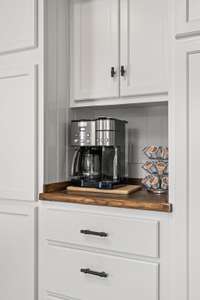 This is the perfect nook for your coffee or tea zone.