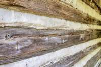 Hand hewn logs