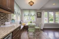 Granite Counter Tops with Tile Backsplash