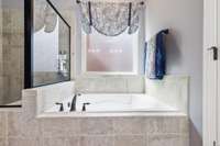 Separate Spa Tub & Shower / tile