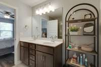 Master Bath with Double Vanities