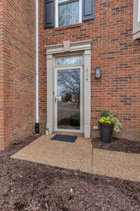 Front door boasts a new heavy-duty storm door.