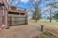 Newer partition fencing gives privacy to your patio area. Owner put a new patio in 2017.