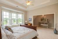 Bedroom #3 overlooks the golf course, has a sitting room alcove and ensuite bathroom and large closet.