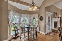 Another view of the breakfast nook.  Door leads out to covered deck!