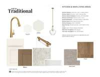 Design Selections - Kitchen and Main Living