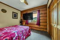 Upstairs bedroom with view of the "holler"