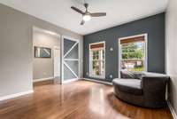 Great natural light in this sitting room or office