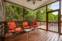 Covered & screened-in porch