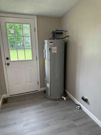 New water heater in Laundry room area