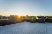 Incredible full-roof deck on each unit has 360º of views and amazing sunsets