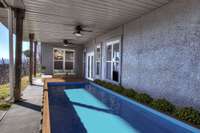 Virtually staged Lower deck lap pool or swim spa. Million Dollar views. 6yr rental history upper level year round.