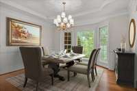 Virtually Staged Dining Room