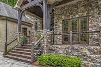 Triple windows to allow for ample light in dining area