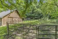 Gated Pasture Area behind Barn