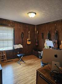 Third bedroom is currently being used as a music room an office.