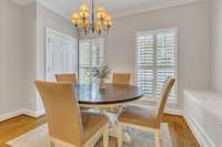 Pantry is conveniently located in this dining area right in the kitchen area