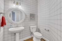 Guest bathroom located on the main floor