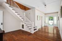 hardwood flooring in entry