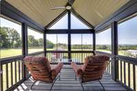 And as promised here is that private screened porch!