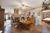 Breakfast nook looking back to living room.  Dinning Room on right