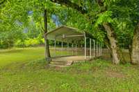 BBQ area, carport to remain