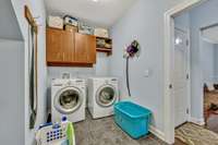 Laundry Room on Entry Level is very spacious