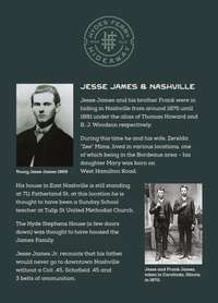 Jesse James and his brother, Frank, were said to have been hiding out in the Bordeaux area around 1875-1881. Each unit at Hydes Ferry Hideaway is custom themed to provide a unique experience for visitors and guests to Nashville.