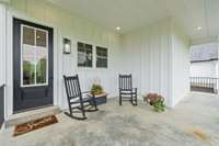 Outside the laundry room is an open but covered patio.