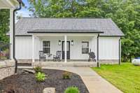 30'x40' garage w/ a lean-to-covered porch.