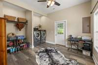 Oversized laundry/utility room, perfect for extra storage or combined with a home office.