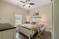 Back bedroom with a large closet.