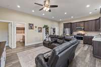 Open-concept family area w/ an eat-in kitchen.