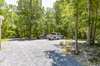 Gravel driveway with parking for additional vehicles