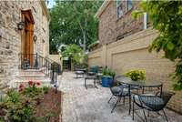 Another view of the patio and of the front of the house.