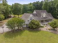 Aerial view of the home.