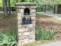 Lots of custom stonework on the property.