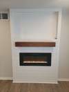 Electric builtin fireplace